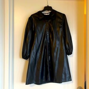 NEW Zara leather dress